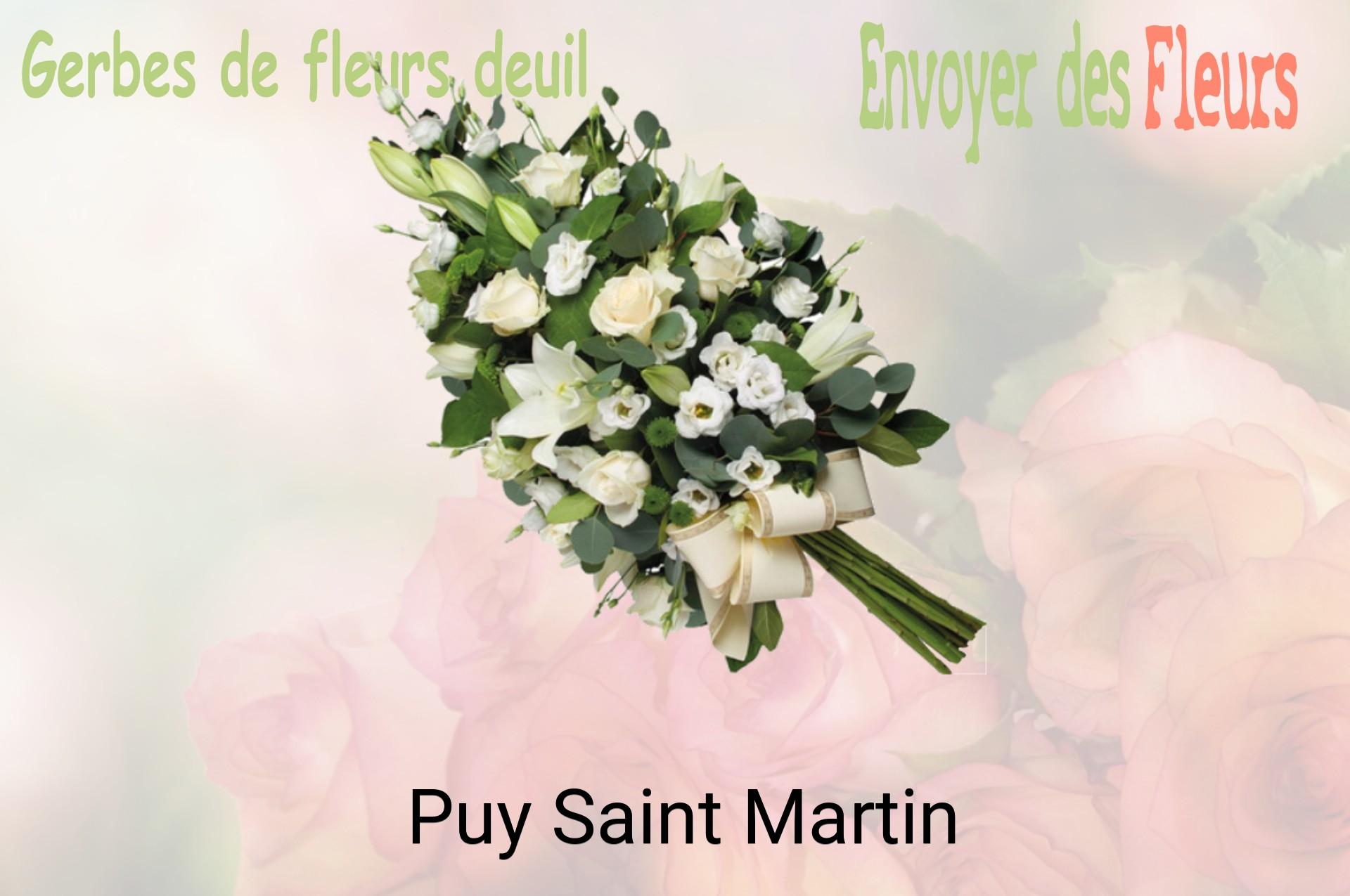Gerbe de fleurs de deuil livrée à Puy-Saint-Martin